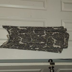 Michael Kors black and white strapless dress